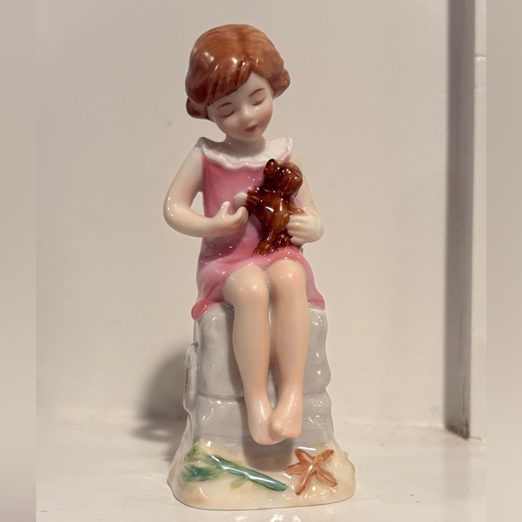 Royal Worchester Hand Painted Days of the Week Figurine Wednesday Girl